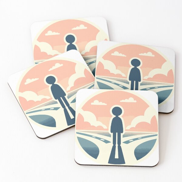 Item preview, Contemplation at the Crossroads under a Pink Sky designed and sold by OniumEth.