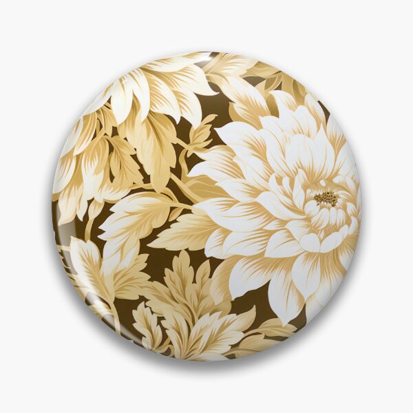 Item preview, "Light yellow and white flowers" - 1950's American House Wallpaper - Classic designed and sold by Paul-05.