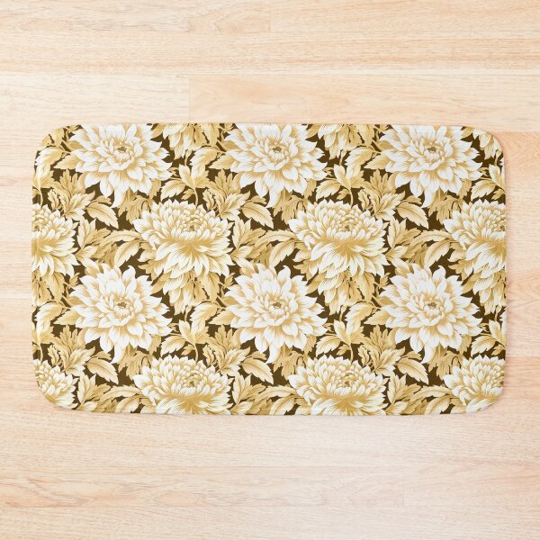 Item preview, "Light yellow and white flowers" - 1950's American House Wallpaper - Classic designed and sold by Paul-05.