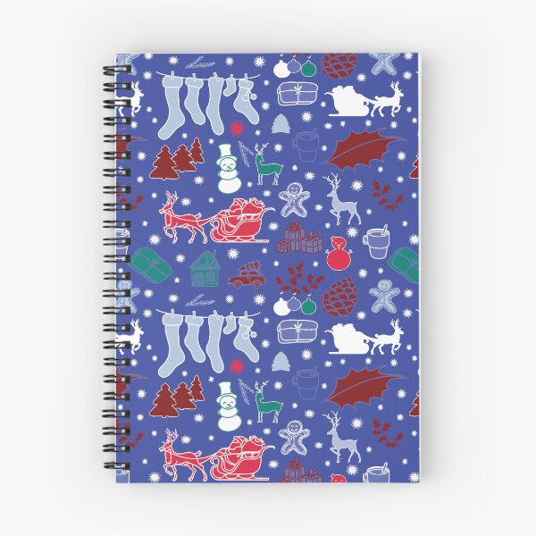 Item preview, Enchanted Christmas Wonderland Pattern on Blue designed and sold by ara-designs.