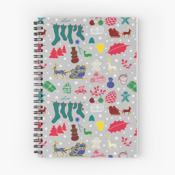 Item preview, Enchanted Christmas Wonderland Pattern on Gray designed and sold by ara-designs.
