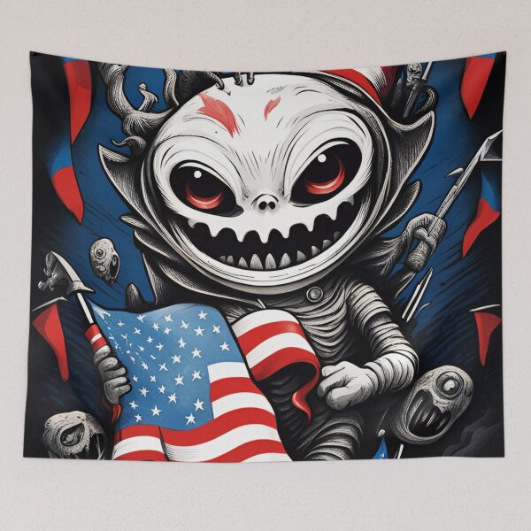 Item preview, alienlove 172 good mood lucky funny skull hero designed and sold by alienlove-8.