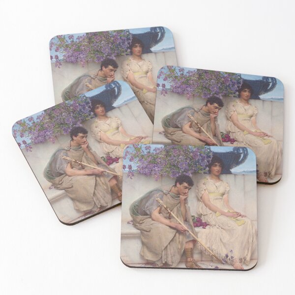 Item preview, An Eloquent Silence (1890) - Lawrence Alma Tadema designed and sold by SALON DES ARTS.