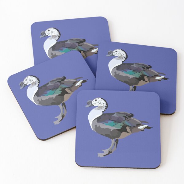 Item preview, A is for African Comb Duck,African Comb Duck Illustration – Unique Wetland Waterfowl Wildlife Art designed and sold by PrettylittlepastelUk.