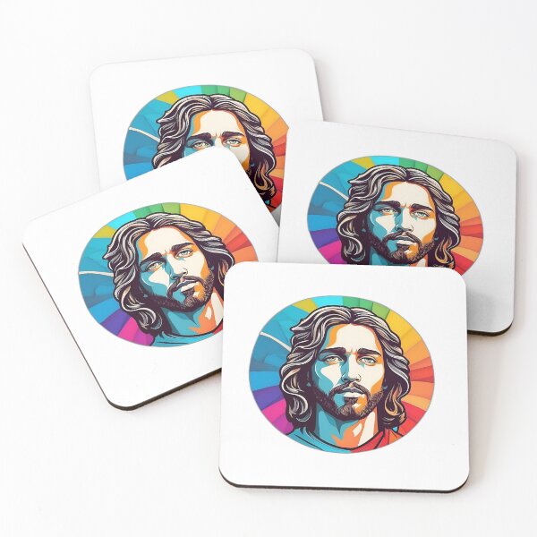 Item preview, Young Jesus: Colorful Portrait designed and sold by Patryk Włodyka.