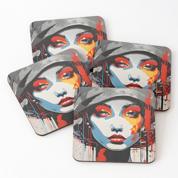 Item preview, Colorful people pop art - 10 designed and sold by vsartmaking.