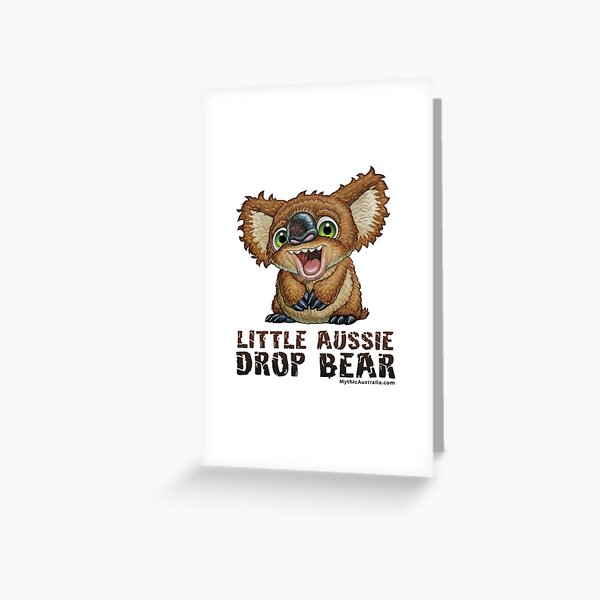 Little Aussie Drop Bear Greeting Card