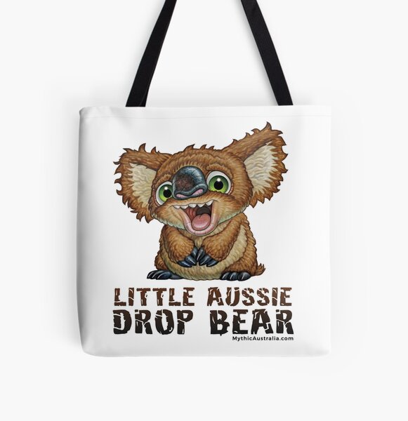 Little Aussie Drop Bear All Over Print Tote Bag