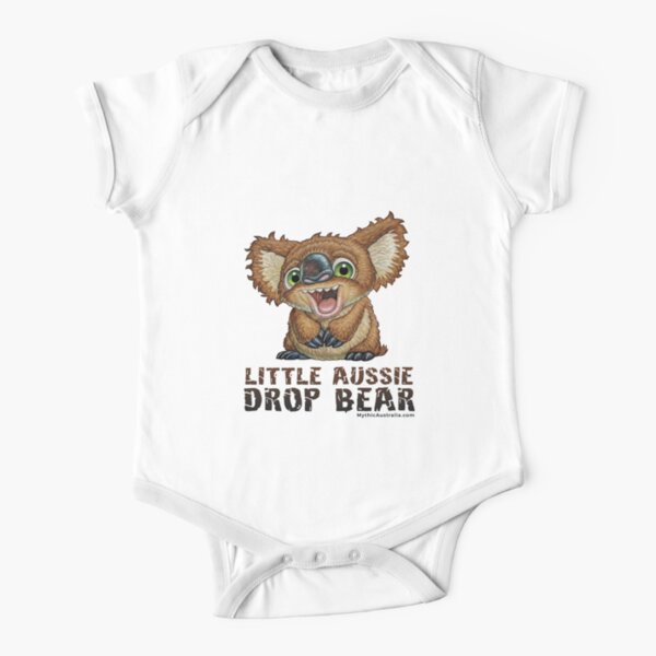 Little Aussie Drop Bear Short Sleeve Baby One-Piece