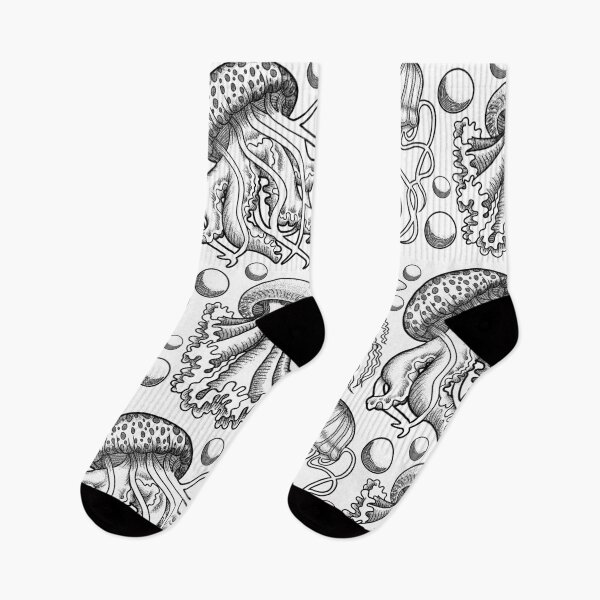 Item preview, Line And Dotwork Jellyfish Print designed and sold by Xyluxus.