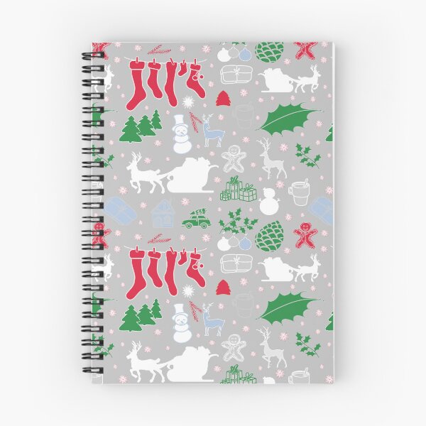 Item preview, Enchanted Christmas Wonderland Pattern on Gray designed and sold by ara-designs.