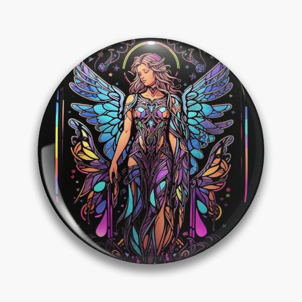Aperçu de l'œuvre Motif d'ange en vitrail créée et vendue par Desfix.