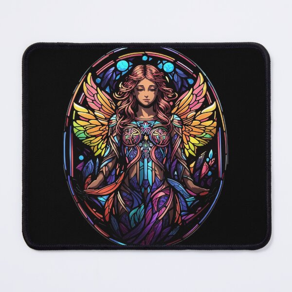 Aperçu de l'œuvre Motif d'ange en vitrail créée et vendue par Desfix.