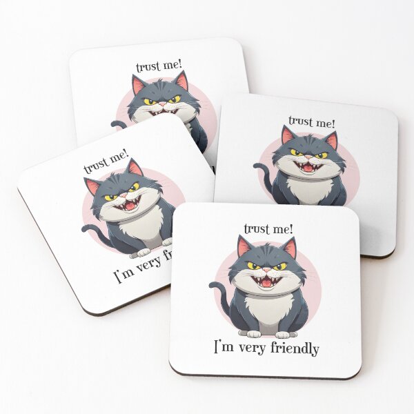 Item preview, Trust me! I'm very friendly. With a cute chubby cat.  designed and sold by WorakamonStudio.