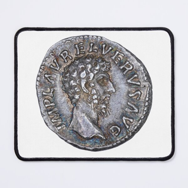 Item preview, Roman Emperor Lucius Verus denarius portrait, 161 AD designed and sold by OptimoPrincipi Roman Coins.
