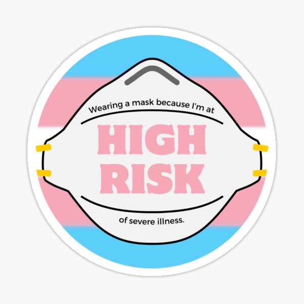 Item preview, High Risk trans flag designed and sold by fansmaskup.