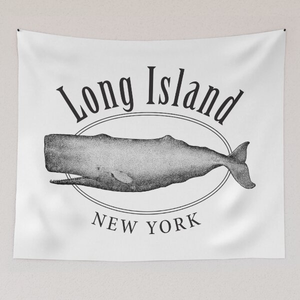 Item preview, Long Island New York Vintage Whale Design designed and sold by Futurebeachbum.