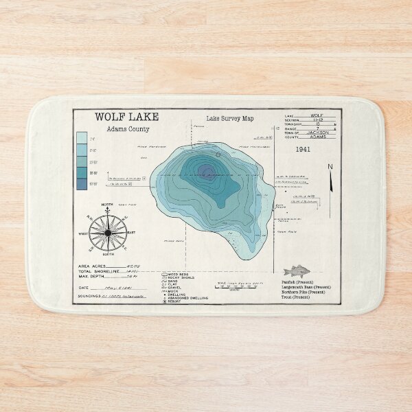 Item preview, Wolf Lake WI Adams County  designed and sold by Jean Plout.