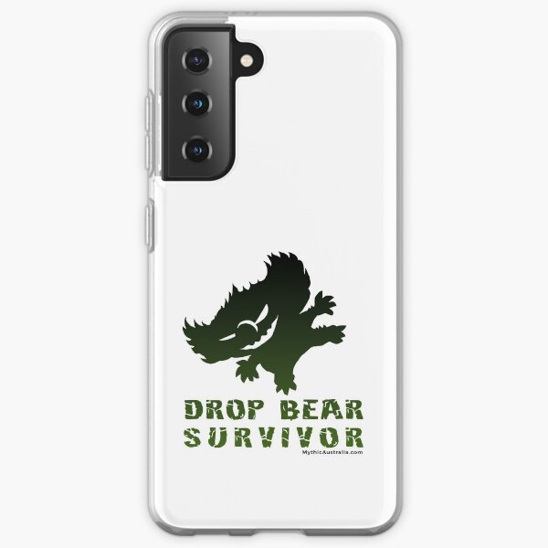 Drop Bear Survivor Silhouette Samsung Galaxy Soft Case