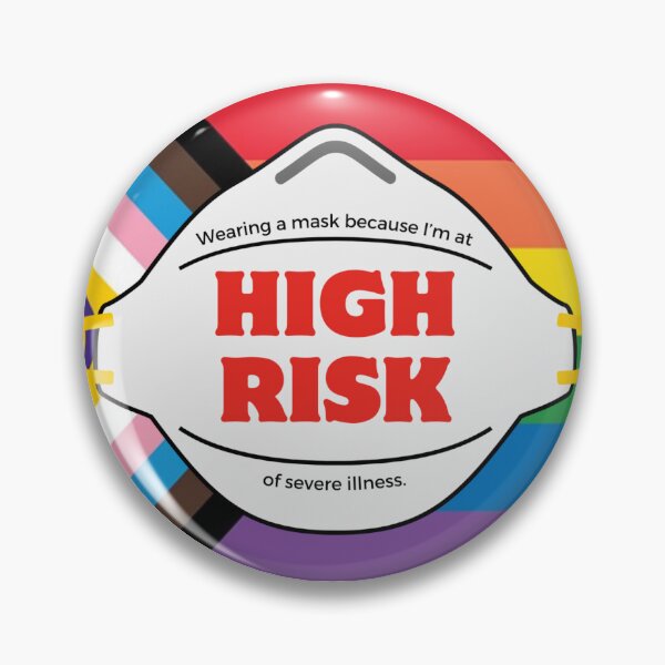 Item preview, High Risk progress pride flag designed and sold by fansmaskup.