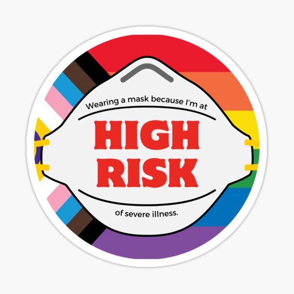 Item preview, High Risk progress pride flag designed and sold by fansmaskup.