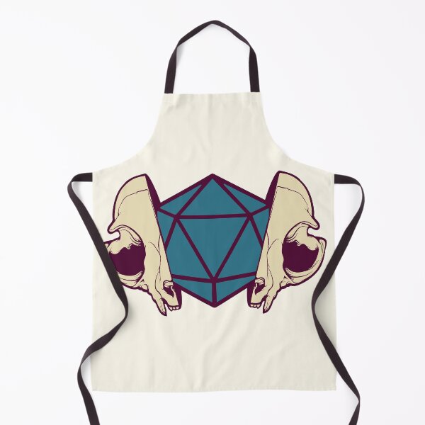 Item preview, DnD Tabaxi Skull D20 designed and sold by bridglet.