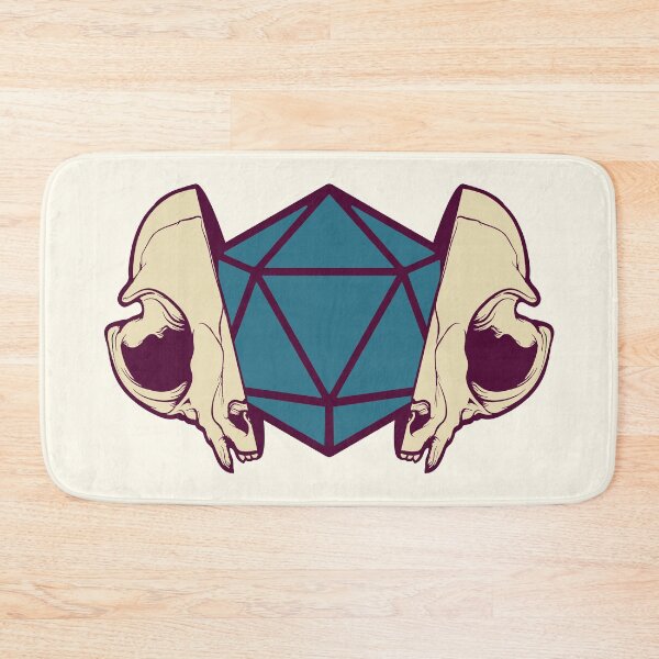 Item preview, DnD Tabaxi Skull D20 designed and sold by bridglet.