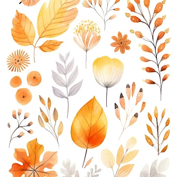 Artwork thumbnail, Autumn Pattern Fall Pattern by AnnaMDesign