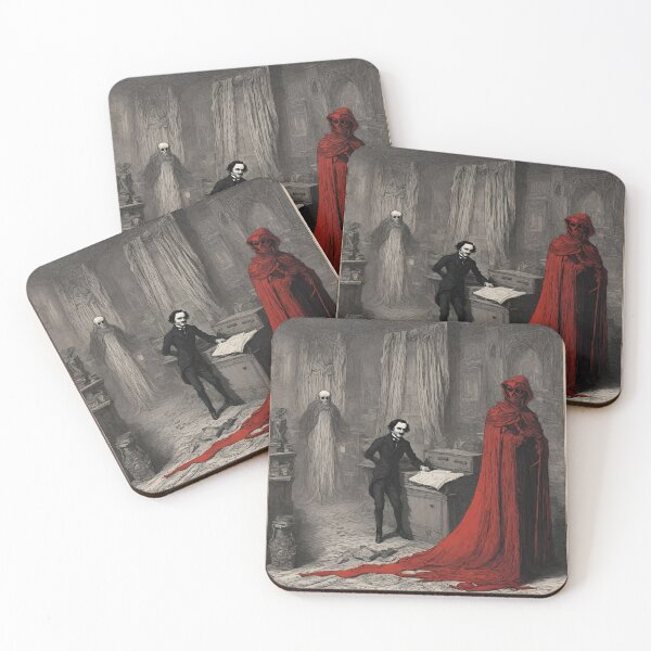 Item preview, Edgar Allan Poe & The Mask of the Red Death Tribute designed and sold by Promethean Fire Print Shop.