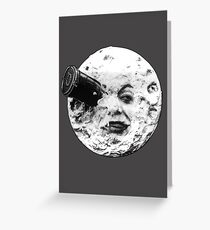 A Trip to the Moon (Le Voyage Dans La Lune) - face only Greeting Card