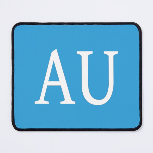 Item preview, AU Initials Monogram Elegant White Letters designed and sold by Jeallan Designs.