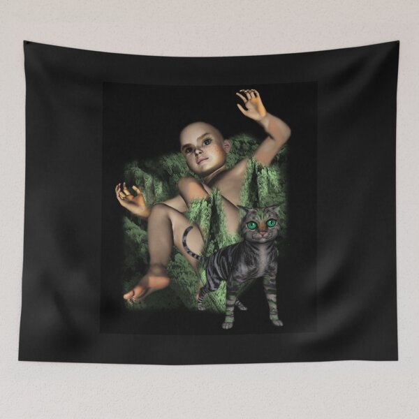Item preview, Young Boy And His Cat designed and sold by Patricia Brown.
