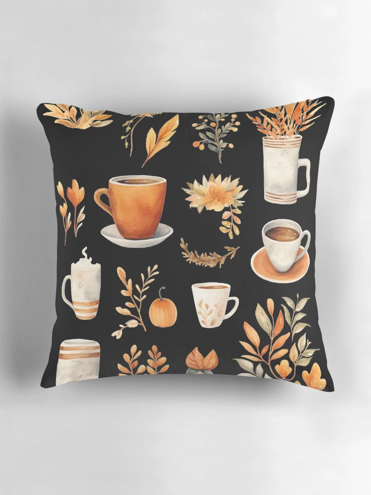 Thumbnail 3 of 4, Pillow, Autumn Pattern Fall Pattern designed and sold by AnnaMDesign.