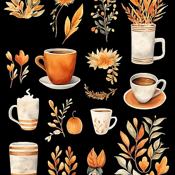Artwork thumbnail, Autumn Pattern Fall Pattern by AnnaMDesign