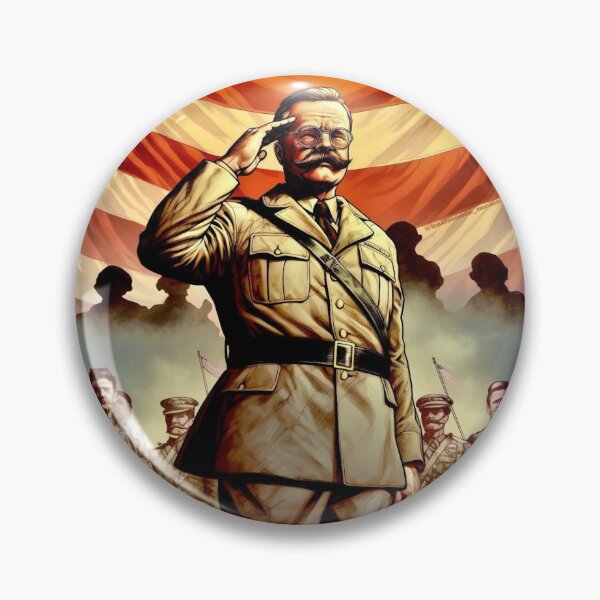 Item preview, Theodore Roosevelt Saluting Soldiers designed and sold by BullMooseMemes.