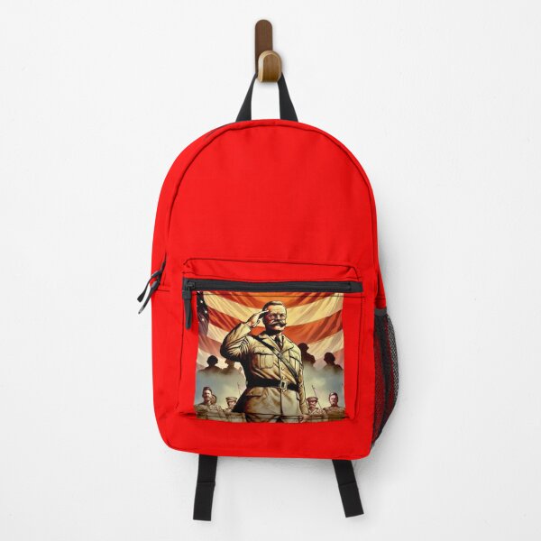 Item preview, Theodore Roosevelt Saluting Soldiers designed and sold by BullMooseMemes.