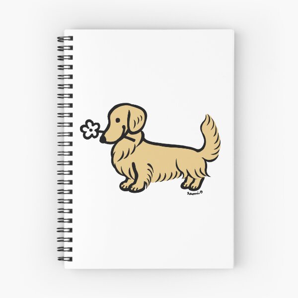 Item preview, Longhaired Cream Dachshund Tiny Flower designed and sold by HappyLabradors.
