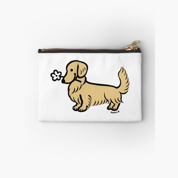 Item preview, Longhaired Cream Dachshund Tiny Flower designed and sold by HappyLabradors.