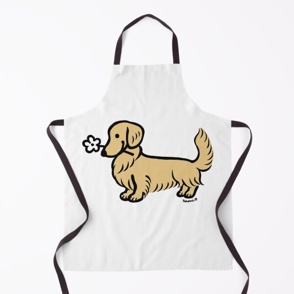 Item preview, Longhaired Cream Dachshund Tiny Flower designed and sold by HappyLabradors.
