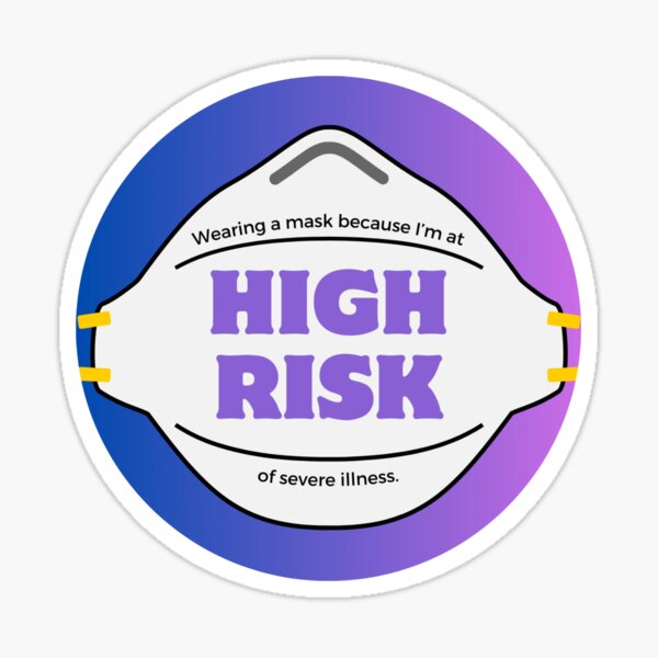 High Risk blue purple Sticker