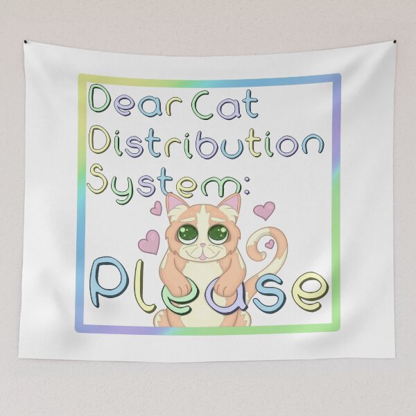 Item preview, Cute Cat Kitten Distribution System Sticker  designed and sold by ThatBeesElbows.