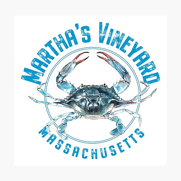 Item preview, Martha's Vineyard Massachusetts Blue Crab Design designed and sold by Futurebeachbum.