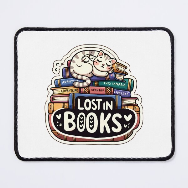 Item preview, Kitty Sleeping on Books designed and sold by aurahealing.