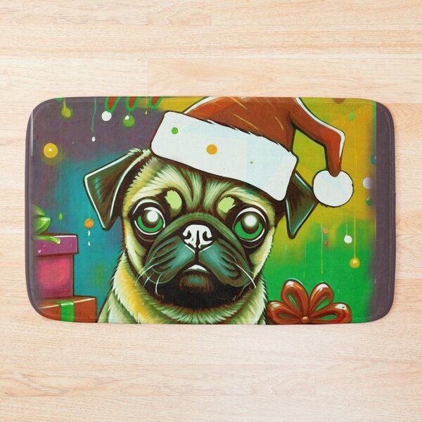 Item preview, Pug HAPPY HOLIDAYS 10 PUGGY HOLIDAYS designed and sold by RedBluffTraders.