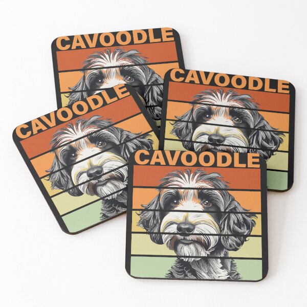Item preview, Dogs Cavoodle Black And White designed and sold by storefoxmix.
