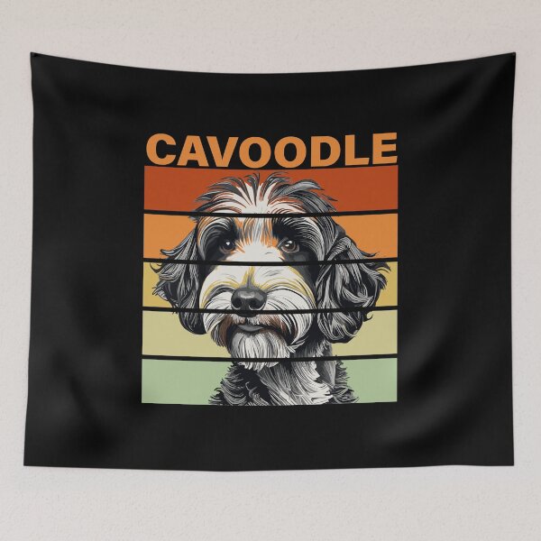 Item preview, Dogs Cavoodle Black And White designed and sold by storefoxmix.