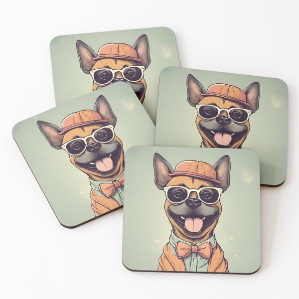 Item preview, Dog with hat, glasses, shirt, bow and jacket designed and sold by NaturaFotos.