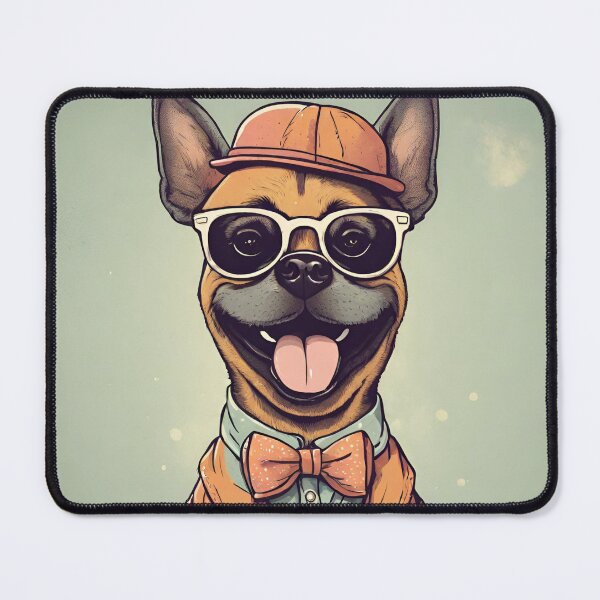 Item preview, Dog with hat, glasses, shirt, bow and jacket designed and sold by NaturaFotos.