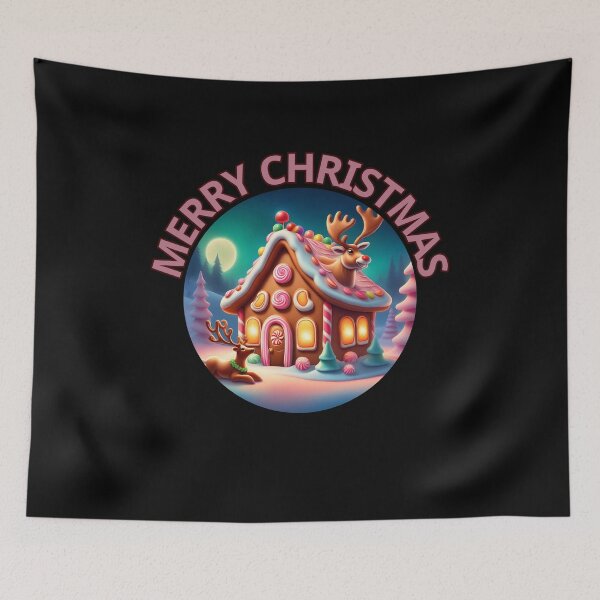 Item preview, Sweet Christmas House in Snowy Forest designed and sold by ChicTrendz.