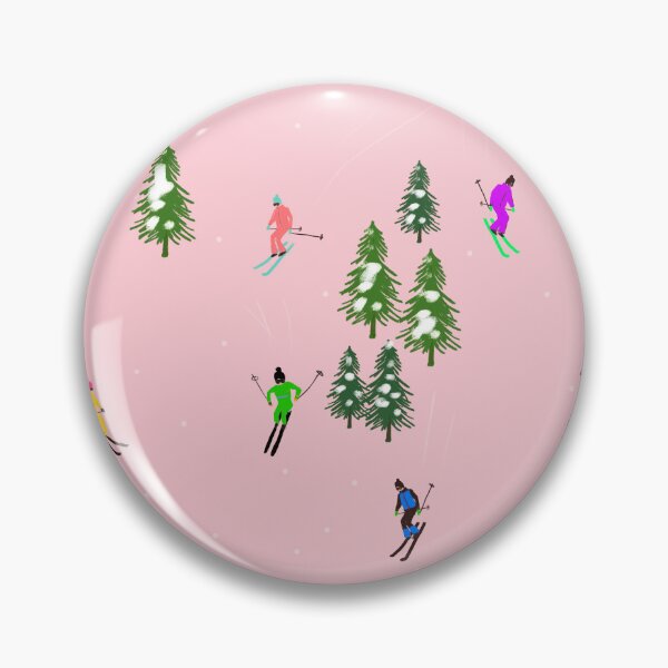 Item preview, Modern Pink Ski Opening Illustration designed and sold by pink-cowboy.
